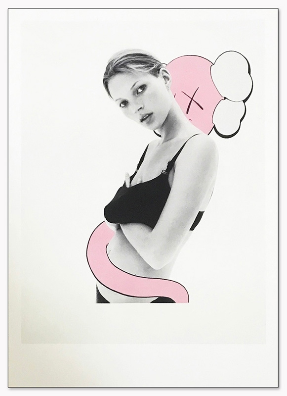 限定マット額装品4セット/Kaws and David Sims【 Kate Moss】（カウズ