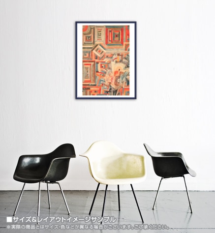 部分的に破壊した宮殿（パウル クレー） ポスター販売のアズポスター