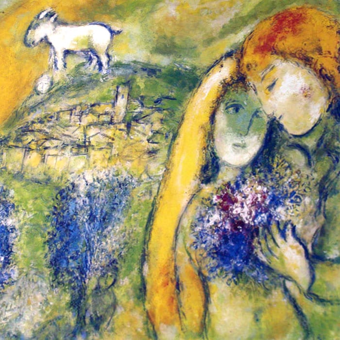 ヴァンスの恋人（マルク シャガール） ポスター販売のアズポスター