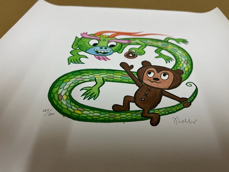 限定マット額装品/Dragon Dounu PJ （ロドニー グリーンブラット）限定