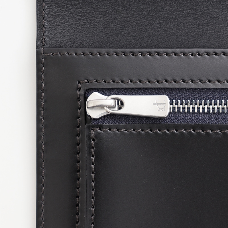 さとり 長財布 松阪レザー 群青（ネイビー） HCK61D-Z | 革小物