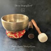 ニュームーンシンギングボウル／7メタル【Φ26cm】【F】 サンタ・ラトナ