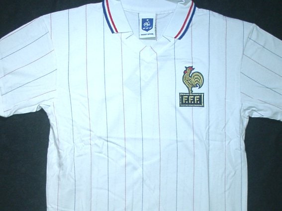 フランス代表 1982 アウェイ 半袖 ユニフォーム 復刻モデル/82年W杯