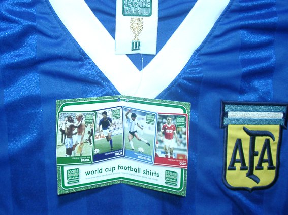 アルゼンチン代表 1986 アウェイ 半袖 ユニフォーム 復刻モデル