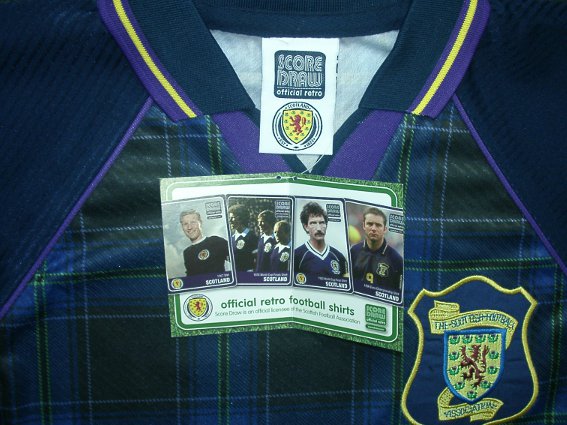 スコットランド代表 1996 ホーム 半袖 ユニフォーム 復刻モデル