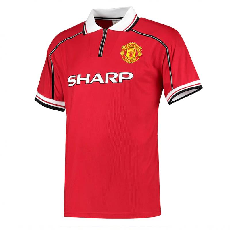マンチェスターユナイテッド 1999 ホーム 半袖 ユニフォーム 復刻
