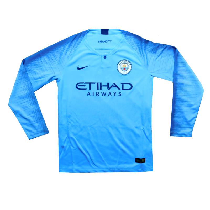 マンチェスターシティ 18 ホーム 長袖 ジュニアユニフォーム NIKE 2018