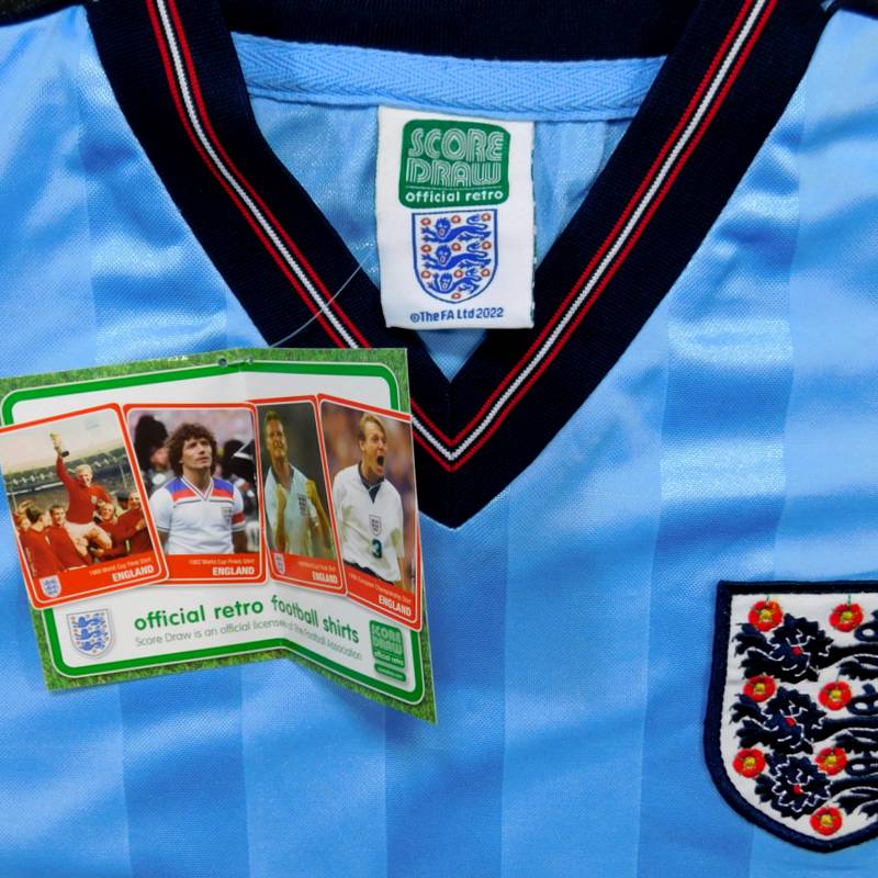 イングランド代表 1986 3rd 半袖 ユニフォーム 復刻モデル/ワールド