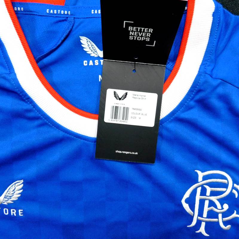 グラスゴーレンジャーズ 22 ホーム 半袖 ユニフォーム CASTORE 2022