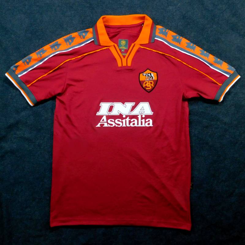 ASローマ 1998 ホーム 半袖 ユニフォーム COPA #378 復刻モデル