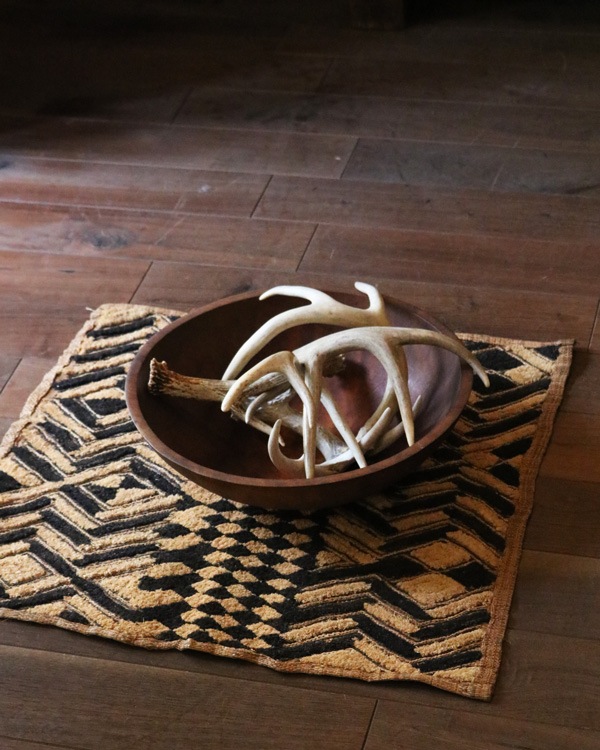 African Textile Kuba Fabric KF-08｜アフリカンテキスタイル クバ布