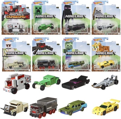 1/64 Hot Wheels ゲーミング キャラクター マインクラフト 8個アソート