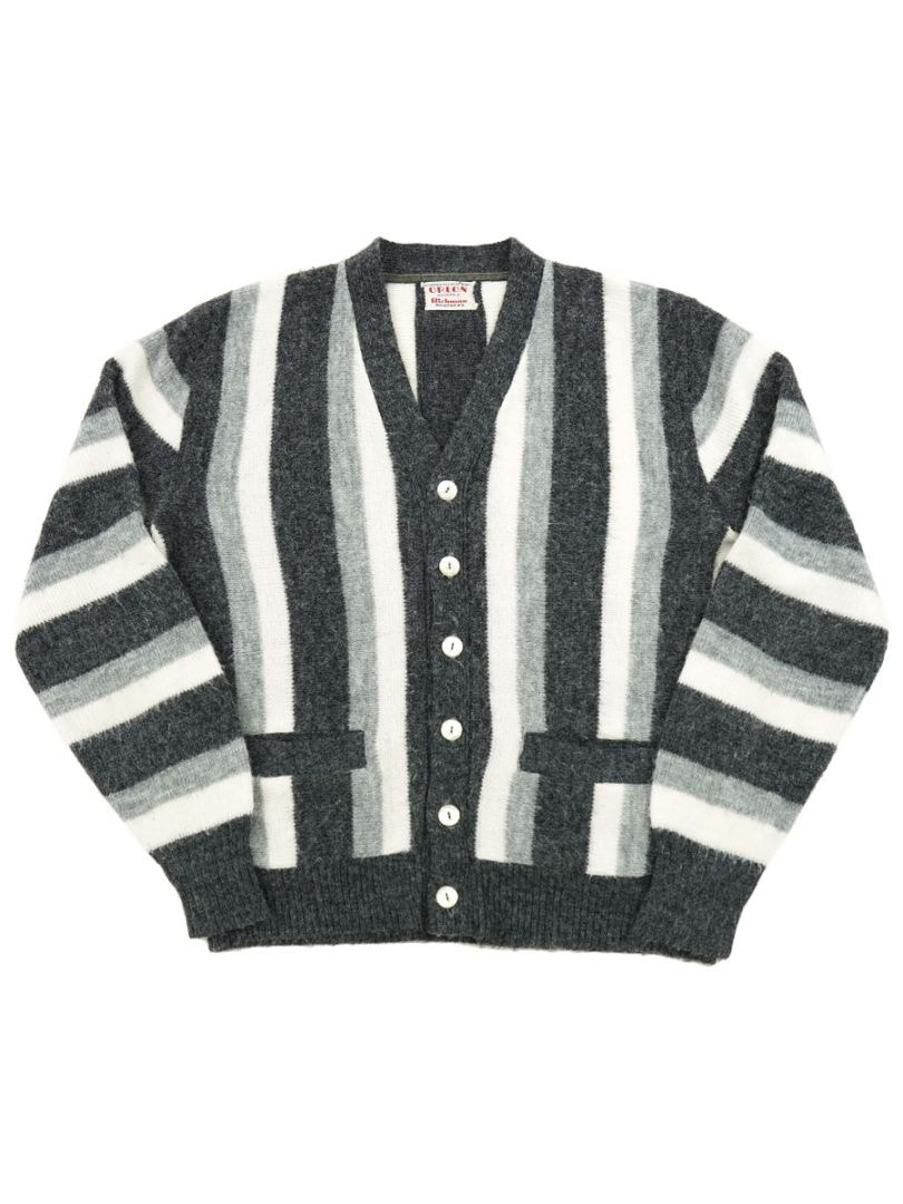 60's Richman Brothers ストライプ柄 アクリルカーディガン 実寸(36位
