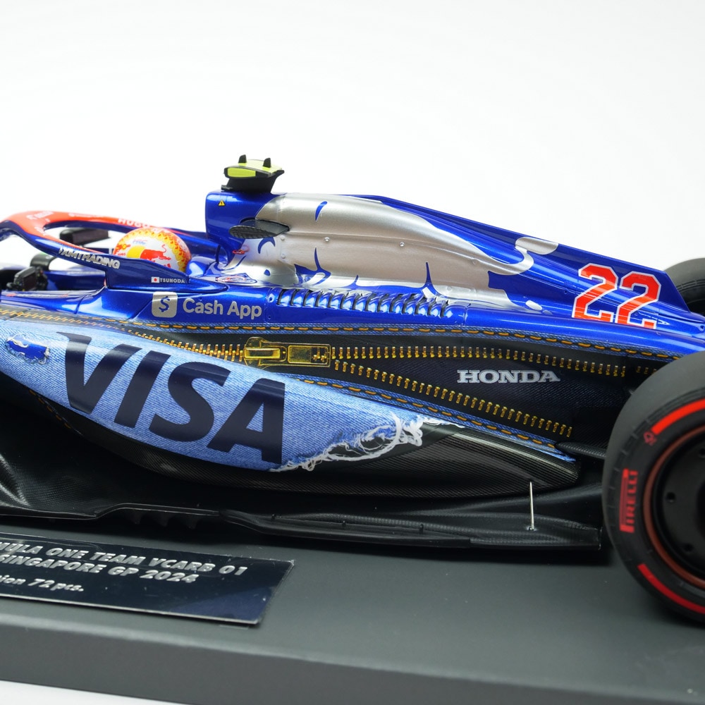 MINICHAMPS 1/18スケール ビザ キャッシュ RB F1チーム VCARB 01 角田