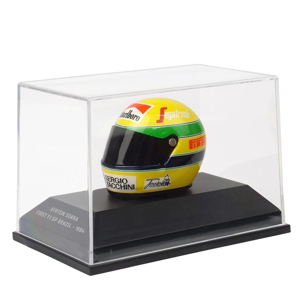 MINICHAMPS 1/8スケール ヘルメット アイルトン・セナ ブラジルGP 1984
