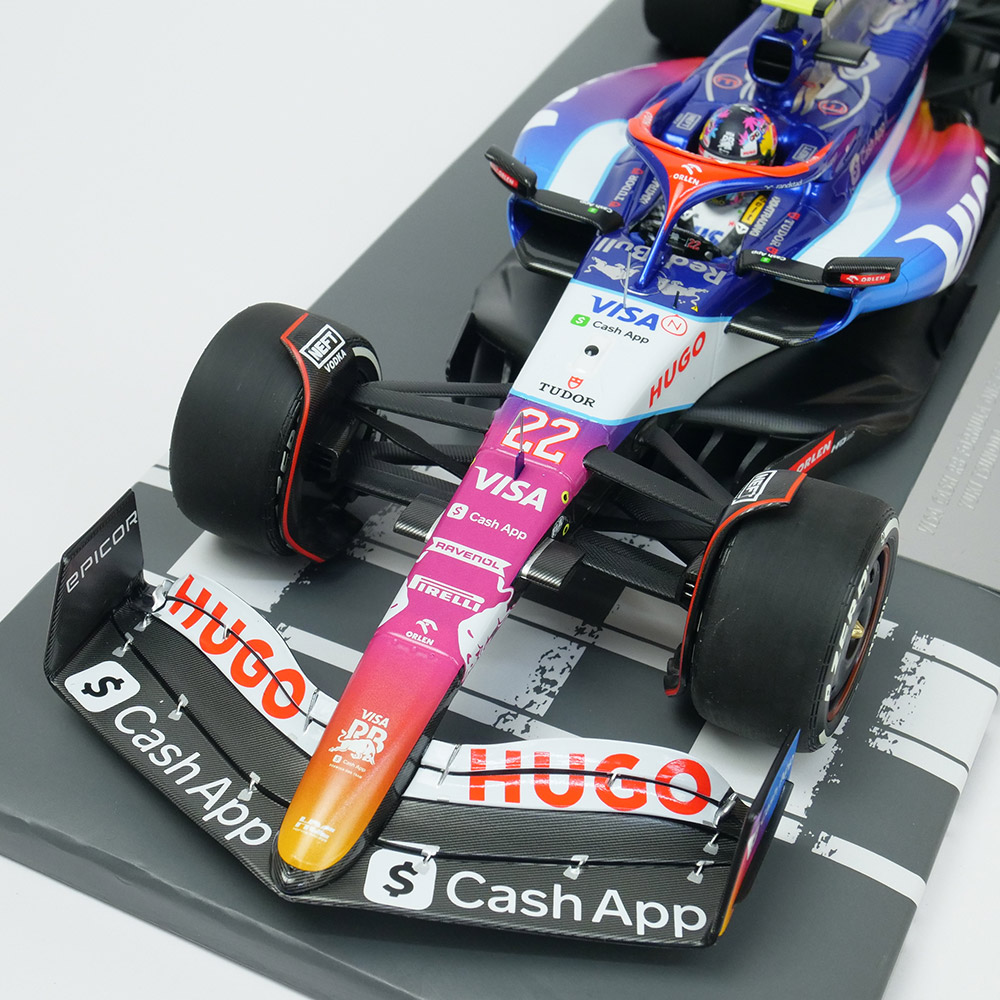 MINICHAMPS 1/18スケール ビザ キャッシュ RB F1チーム VCARB 01 角田