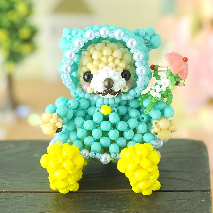 テディベアシリーズ～雨の日・男の子～ 【ビーズマニア】 | アイテムで