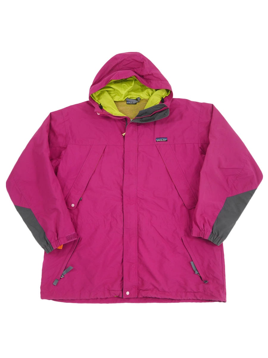 90's パタゴニア ガイドシェルジャケット レッドバイオレット/スート