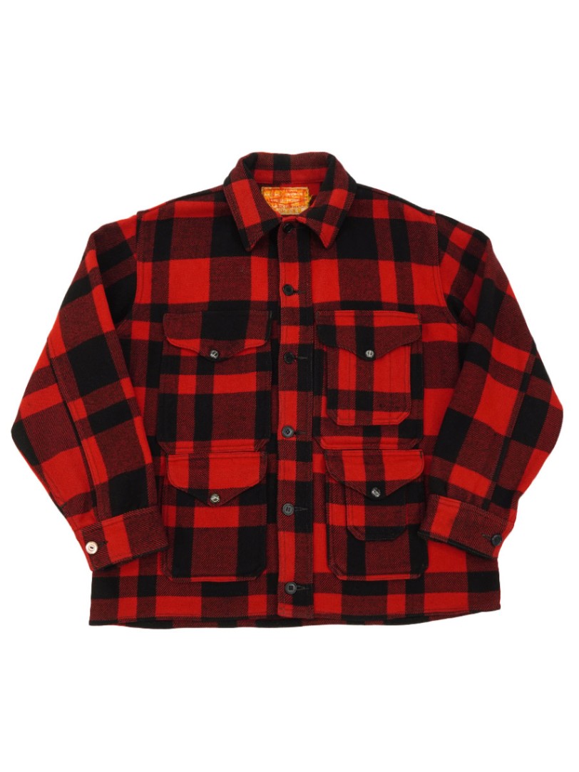 40's～ FILSON 赤黒バッファローチェック柄 ウールマッキーノ