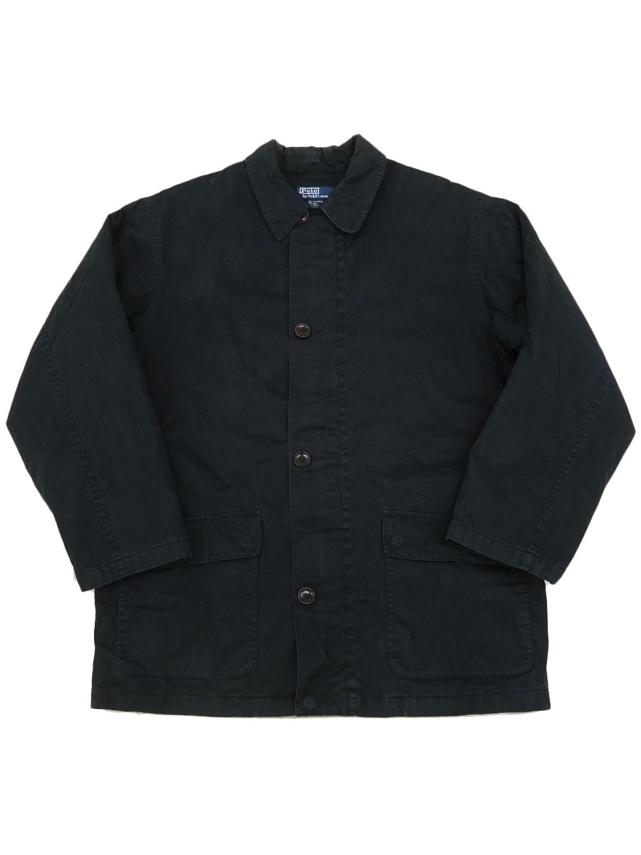 ラルフローレン 100%コットン ハーフコート 表記(L) 黒 | すべての商品