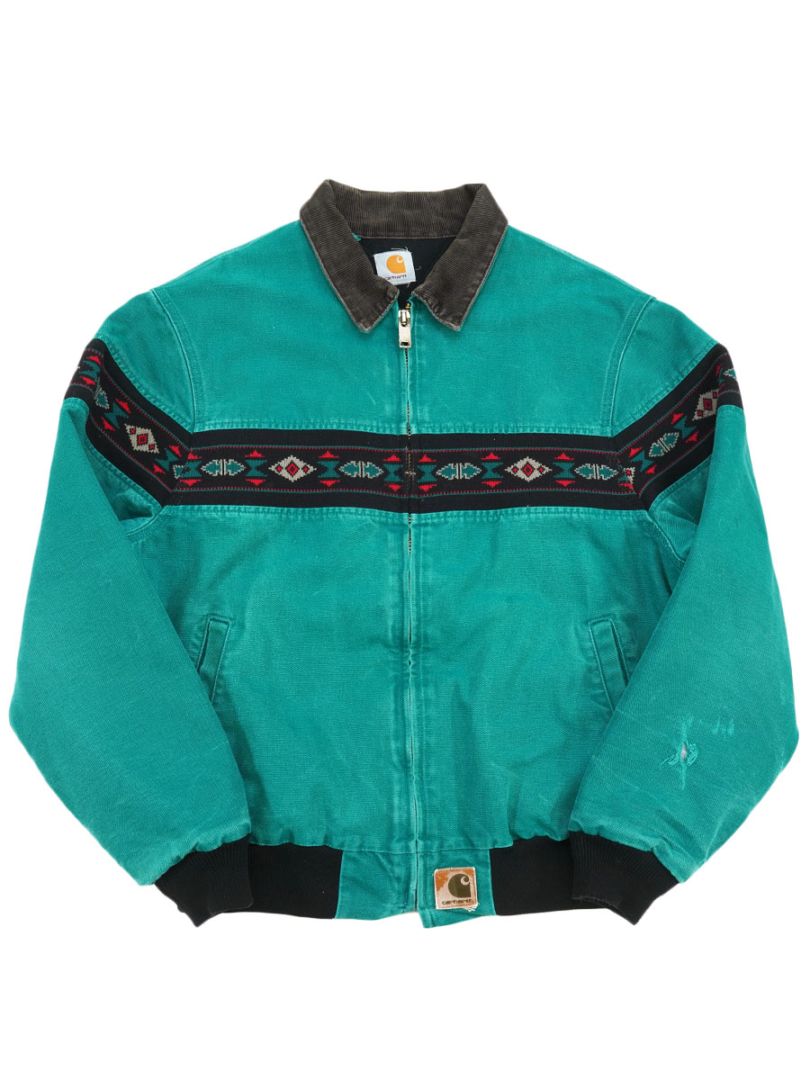 カーハート サンタフェジャケット ネイティブ柄 ターコイズグリーン