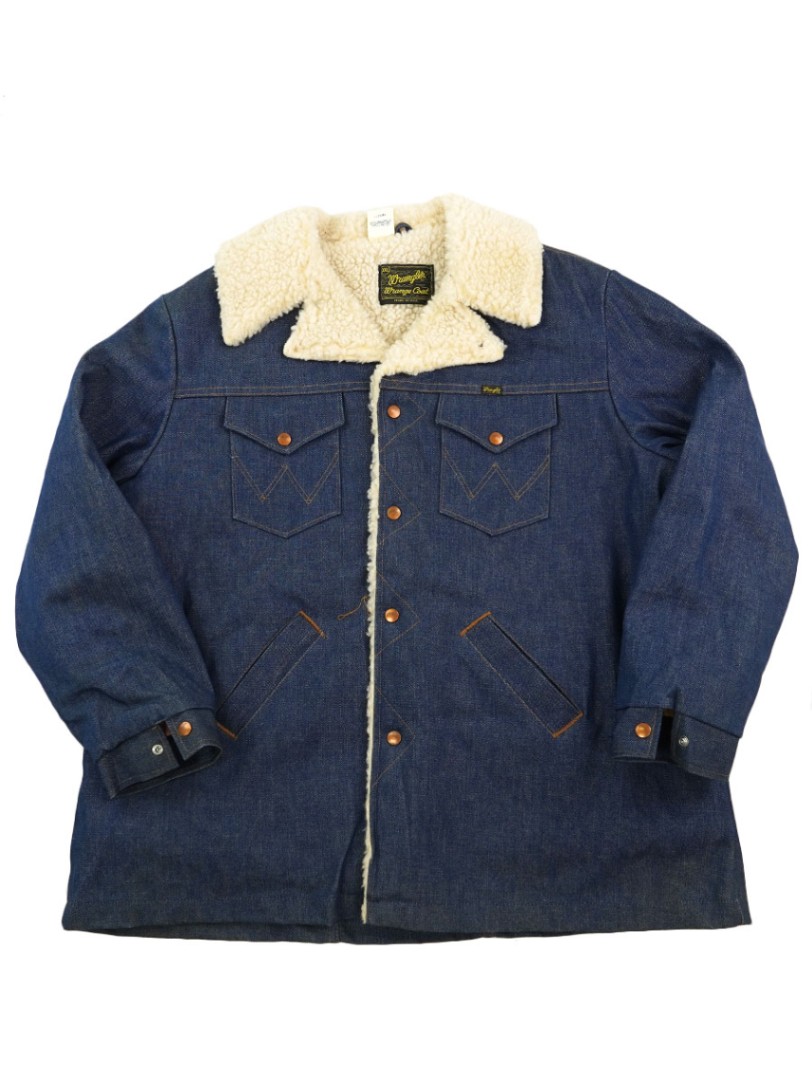 70's Wrangler デニムボアジャケット ロング丈 表記(XXL) DEAD | SOLD