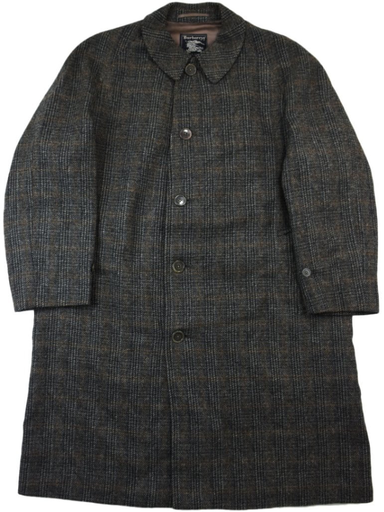 80's BURBERRYS' CUSHA TWEED バルマカーンコート 実寸(XL位) ENGLAND