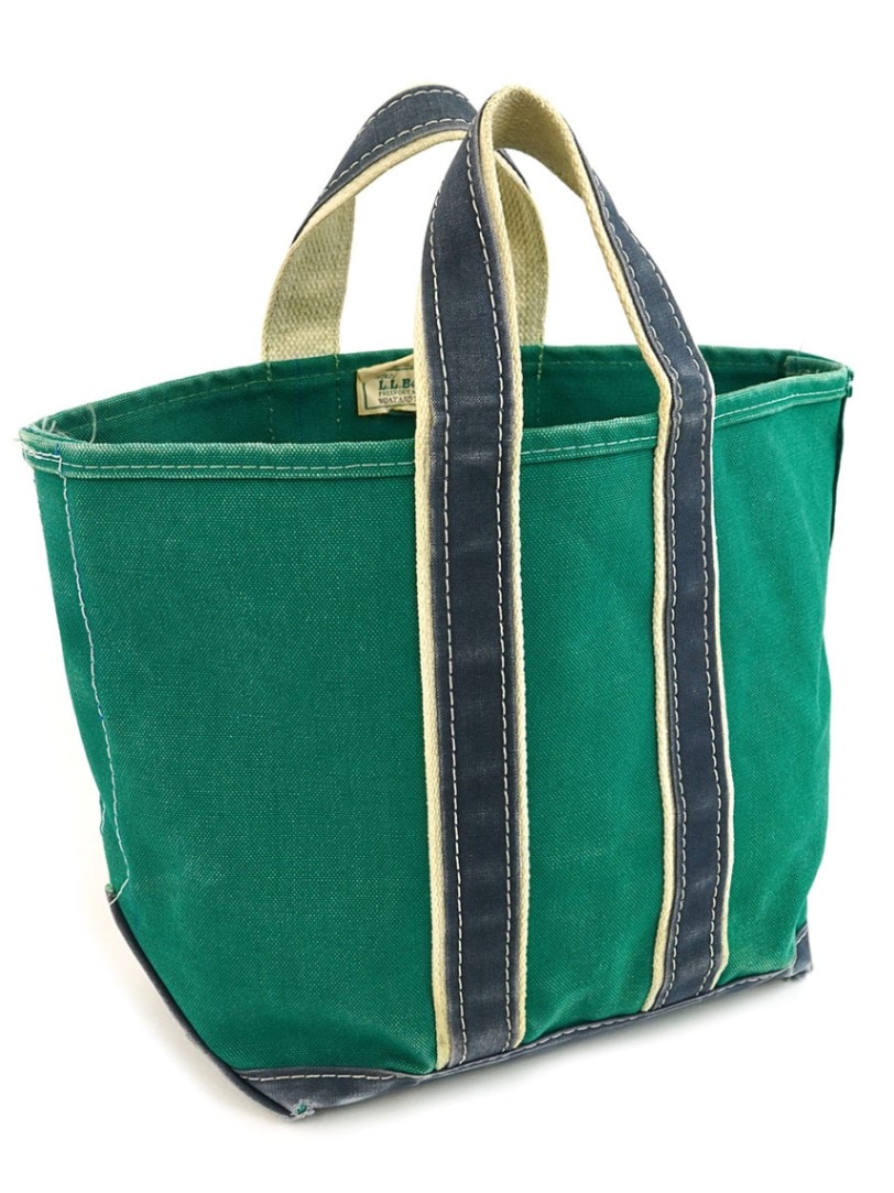 80's L.L.BEAN DELUXE BOAT AND TOTE グリーンxネイビー | SOLD OUT
