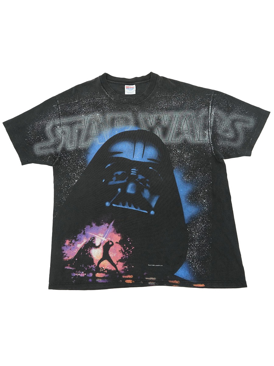 90's Hanes STAR WARS ''ダース・ベイダー'' プリントTシャツ ブラック