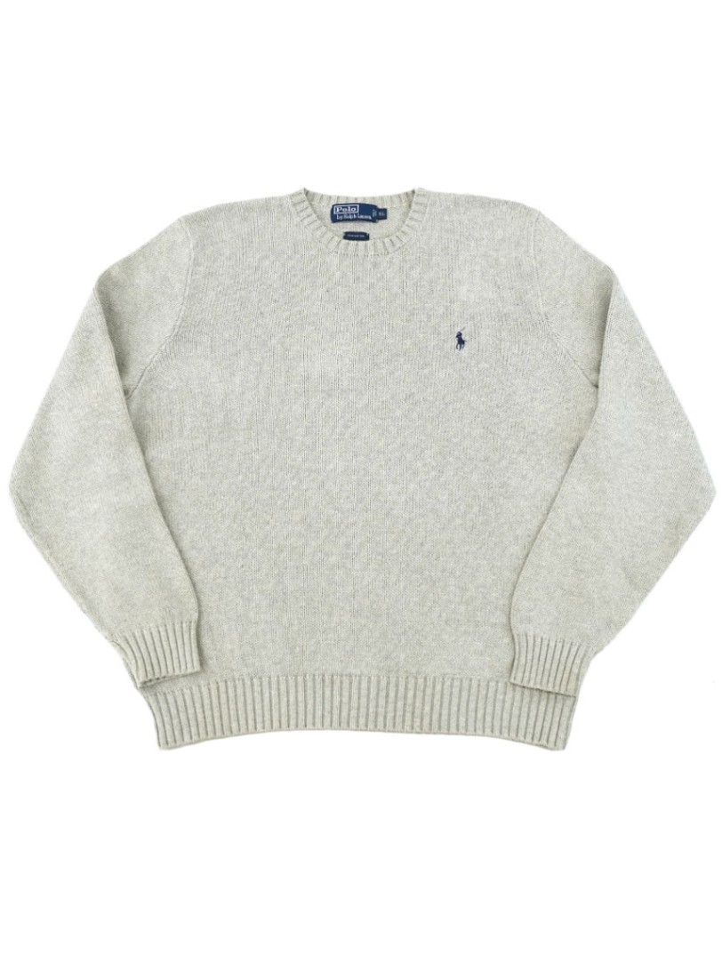 ラルフローレン ポニーマーク ワンポイント コットンニット 表記(XL