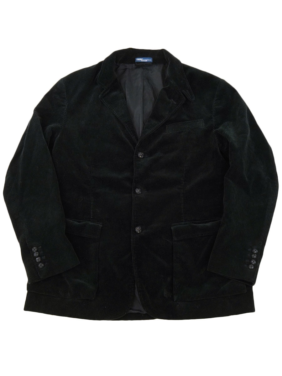 ラルフローレン コーデュロイ テーラードJKT 黒 表記(XL) | すべての