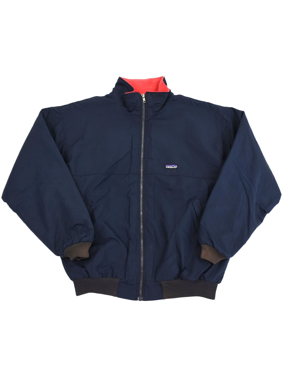 90's パタゴニア シェルドシンチラジャケット ブルーブラック 表記(XL