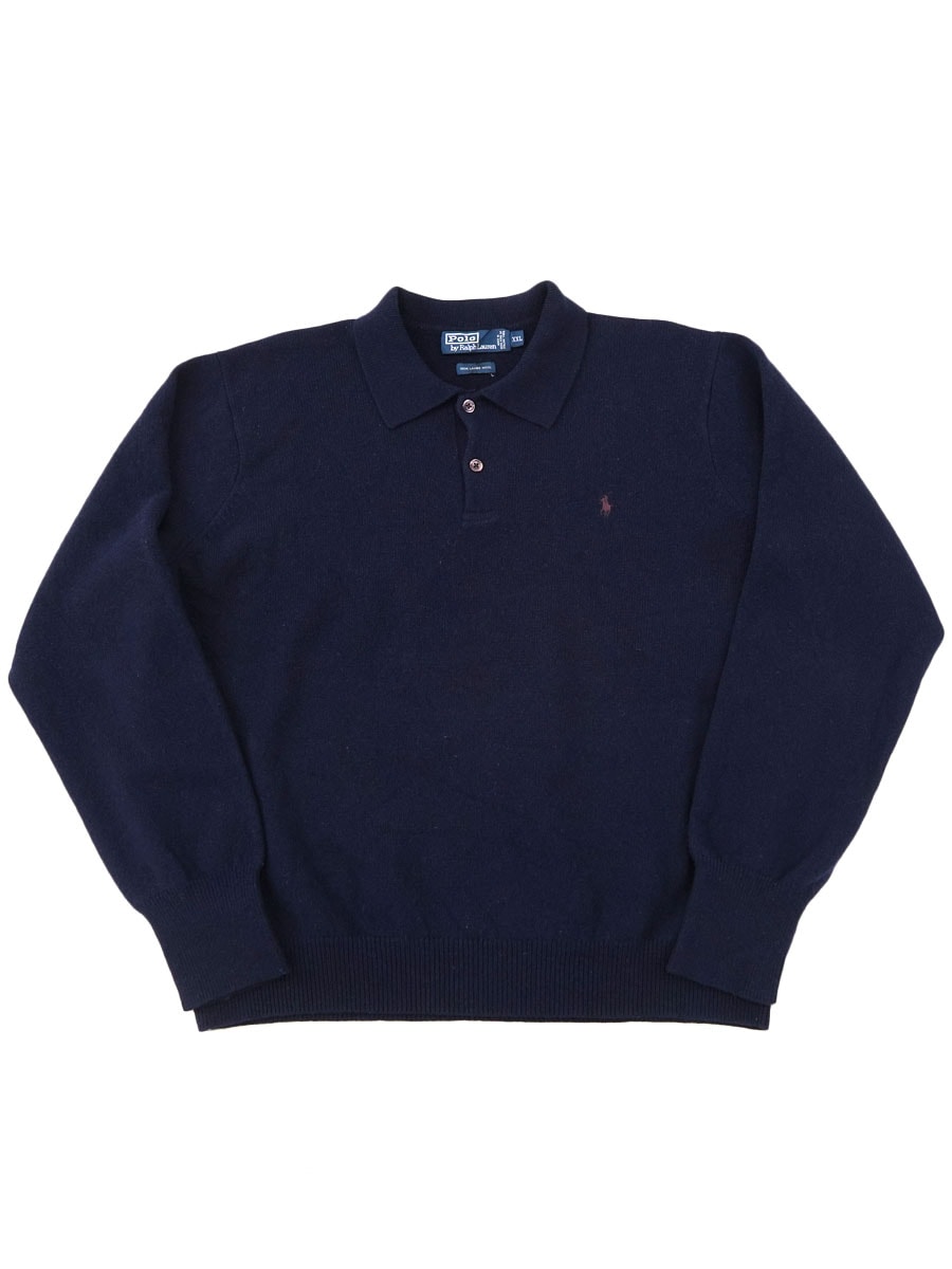 ラルフローレン 100% LAMBS WOOL ヘンリーネックセーター 表記(XXL