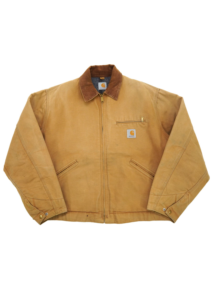 カーハート 裏ブランケットライナー デトロイトジャケット ブラウン