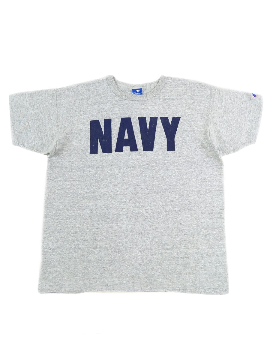 90's 青刺繍タグ チャンピオン ''NAVY'' Tシャツ 表記(XL) USA製