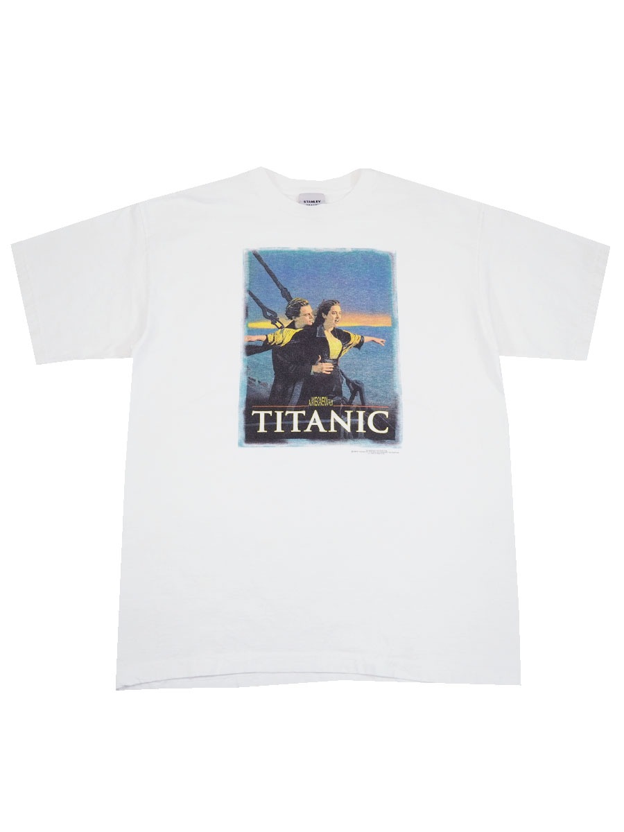 90's STANLEY DESANTIS ''TITANIC'' ムービーTシャツ ホワイト 表記(XL