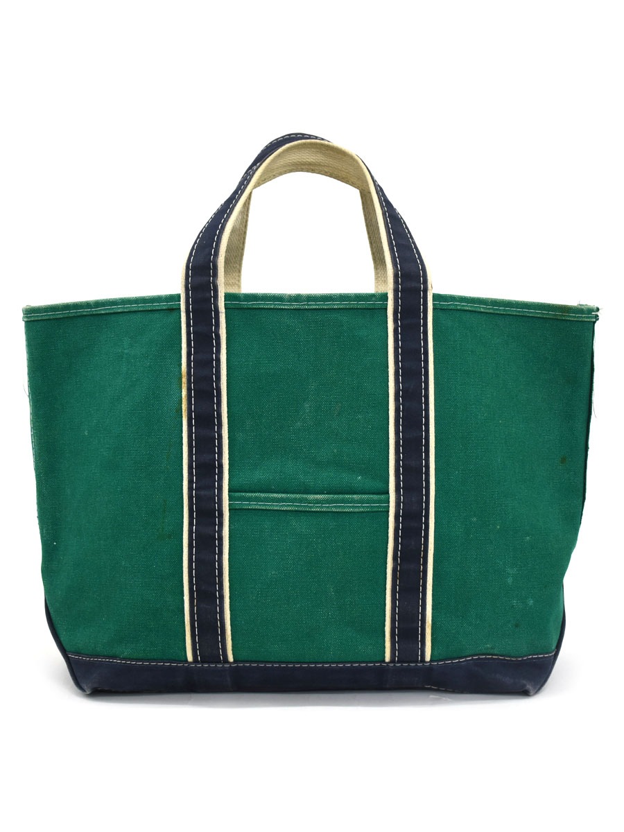 80's L.L. Bean DELUXE BOAT AND TOTE グリーンxネイビー | すべての