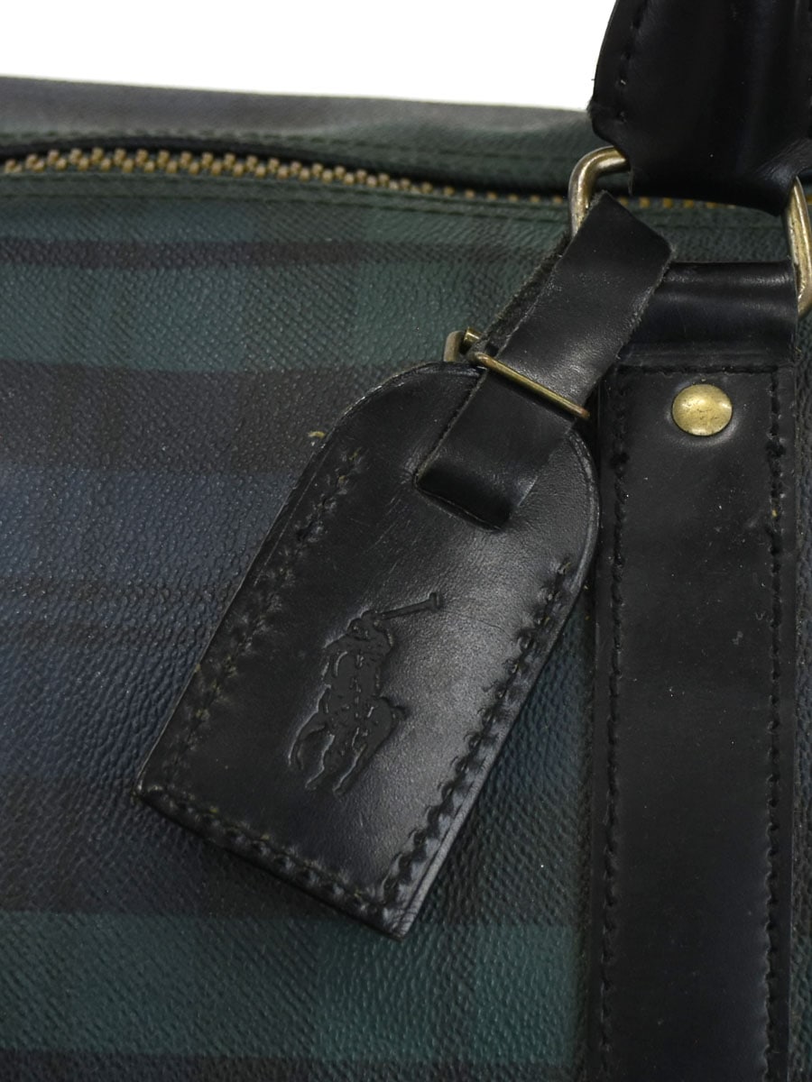 ラルフローレン ブラックウォッチタータンチェック ボストンバッグ