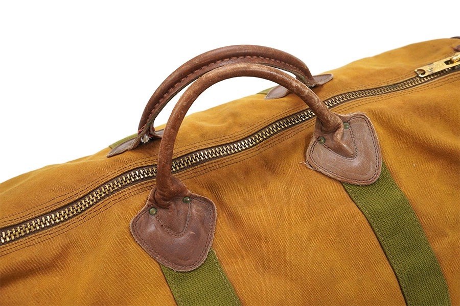 70's L.L.BEAN 筆記体タグ キャンバスxレザー ボストンバッグ | SOLD