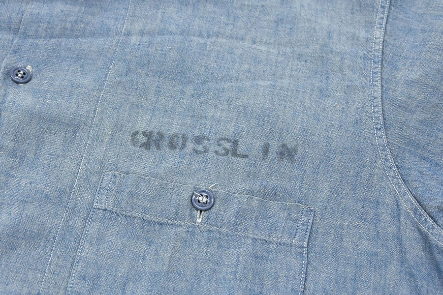 60's U.S.NAVY シャンブレーシャツ ステンシル 表記(M) | SOLD OUT