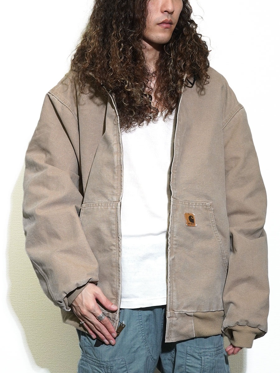 カーハート 裏サーマル アクティブジャケット ベージュ 表記(XL) | NEW