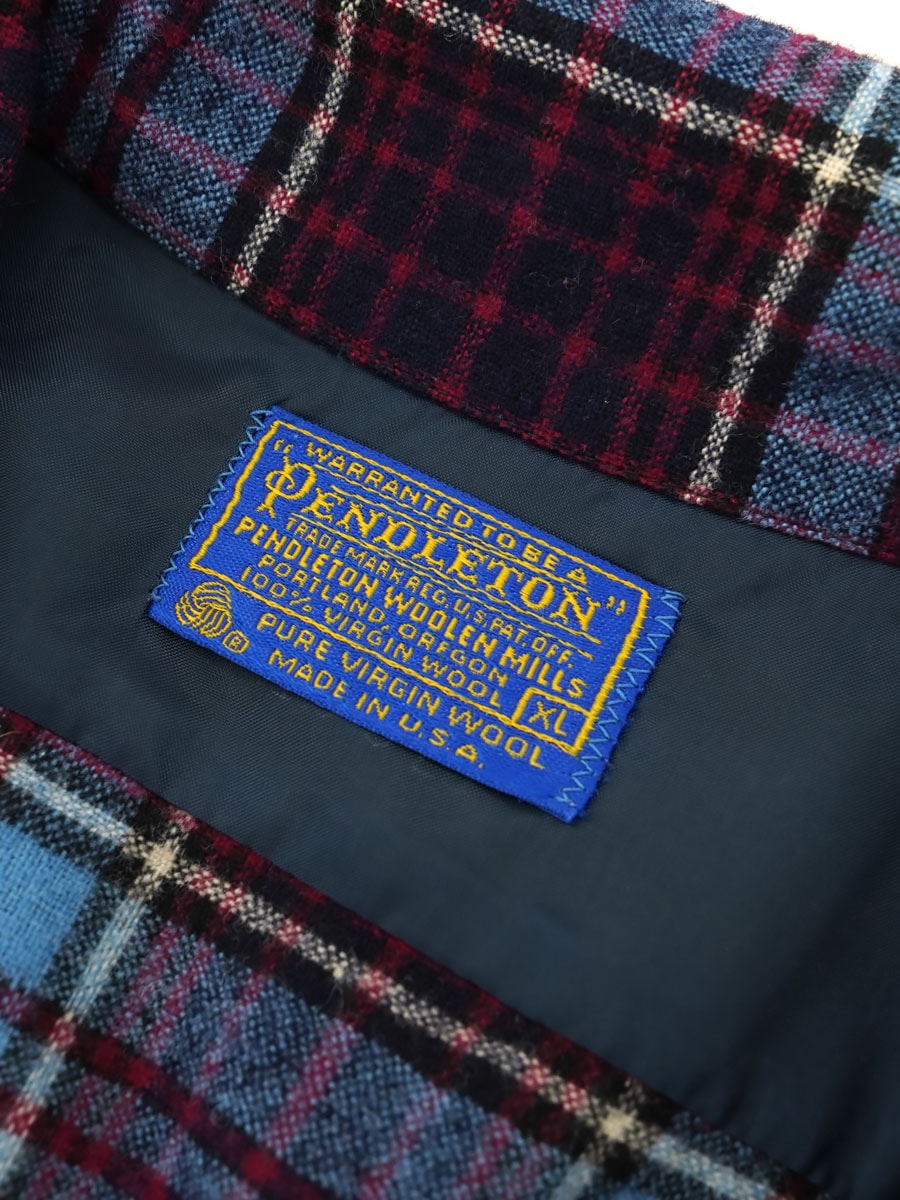 70's ペンドルトン 好配色チェック ボードシャツ 表記(XL) | すべての