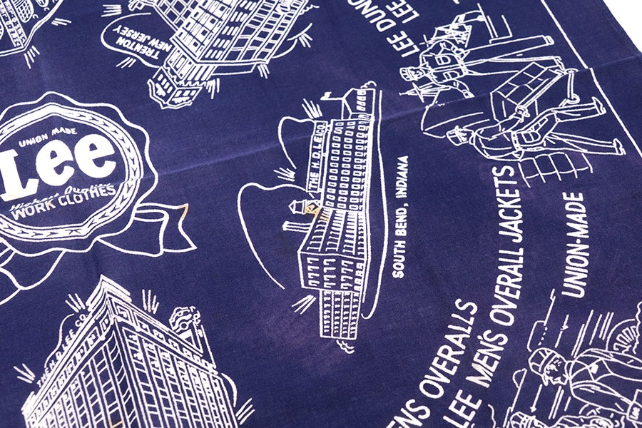 50's Lee アドバタイジング バンダナ 茄紺 | すべての商品