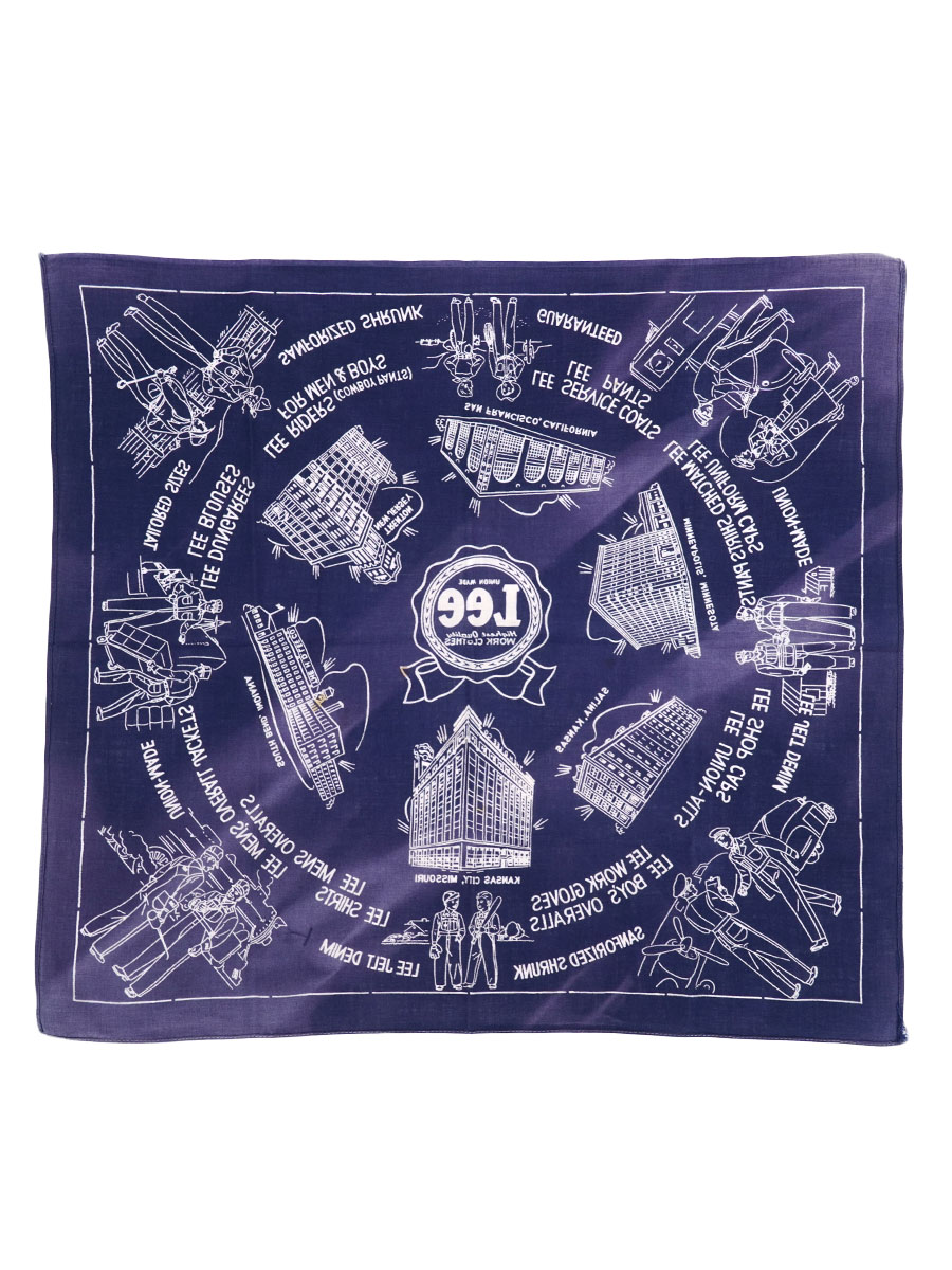 50's Lee アドバタイジング バンダナ 茄紺 | すべての商品