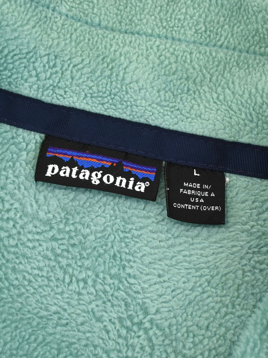94's 雪無しタグ パタゴニア シンチラジャケット シ―グリーン 表記(L