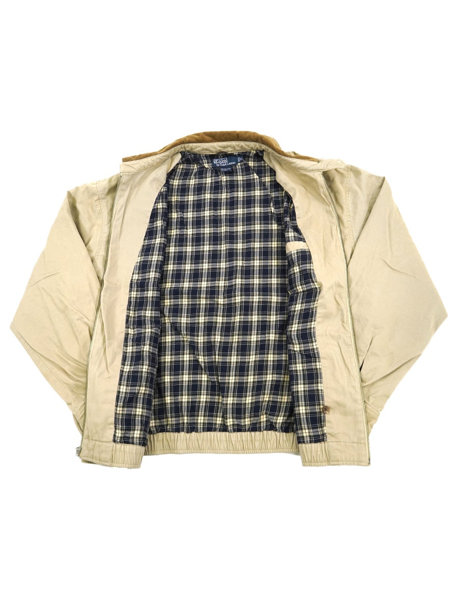 ラルフローレン 100%コットン 襟コーズ 裏地好配色チェック スウィング