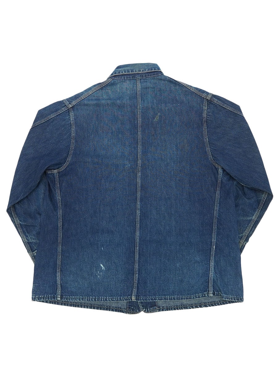 40's Carhartt ハートタグ デニムカバーオール 極上雰囲気 実寸(46位