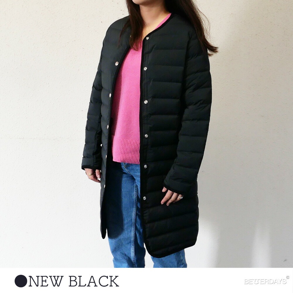 ノーカラー ダウンコート ヴァンソンエミレイユ バンソンエミレイユ