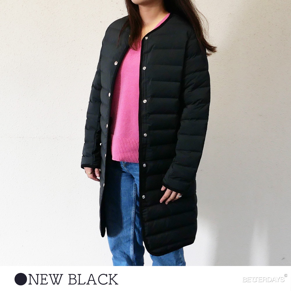 ノーカラー ダウンコート ヴァンソンエミレイユ バンソンエミレイユ