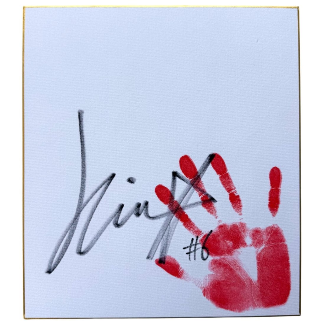 田中きずな #6 マリーゴールド サイン入り手形色紙 | すべての商品